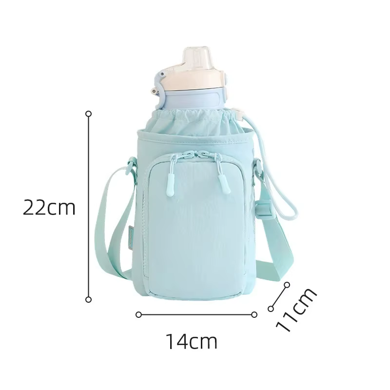 Sac bandoulière de sport personnalisé avec broderie, sacoche pour bouteille d'eau pour étudiants et 