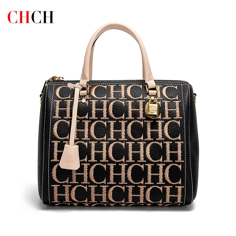 Sac à main pour femme CHCH, sac à main vintage à la mode, design brodé de lettres, sacs fourre-tout