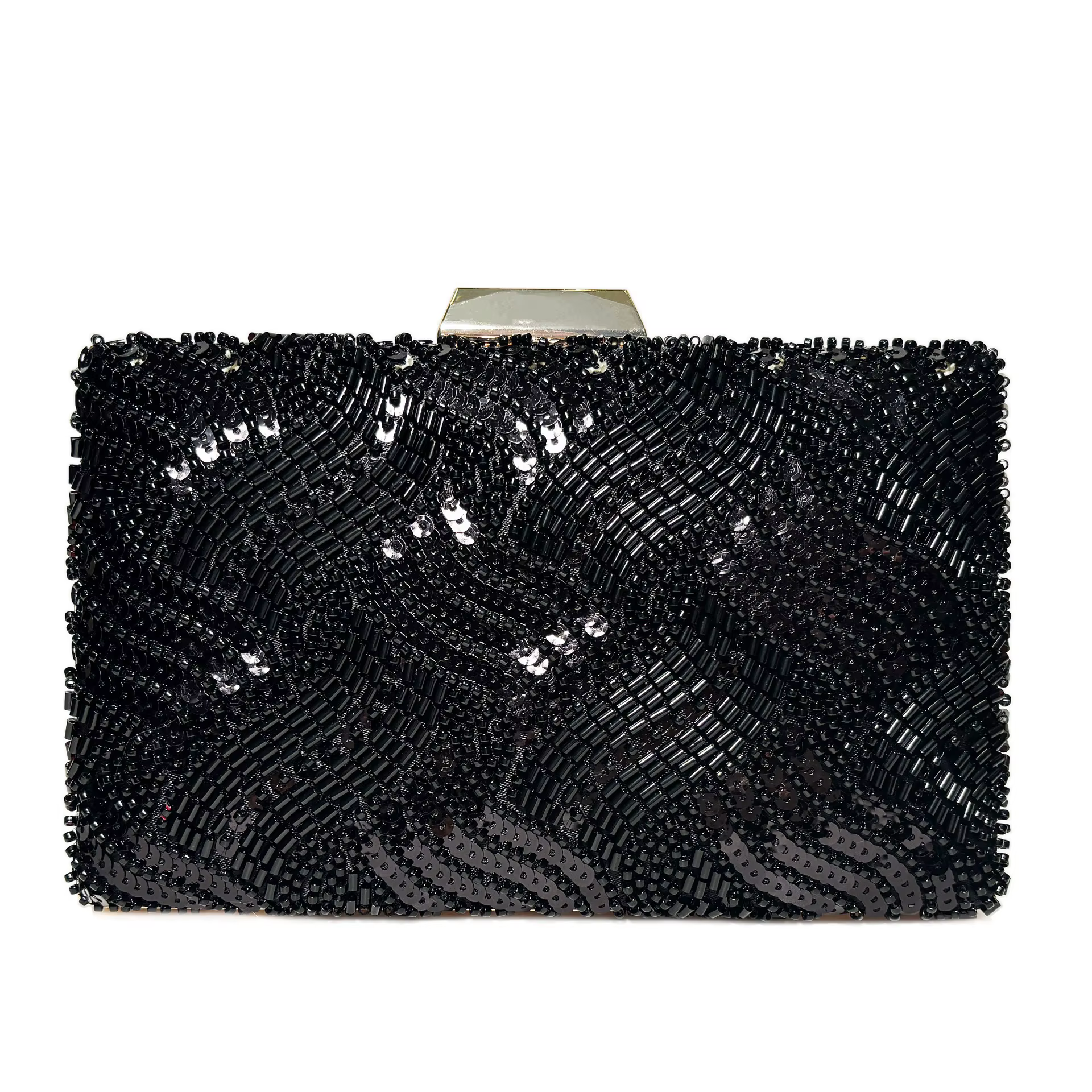 Sac de soirée éblouissant pour femmes, pochette de luxe vert paon à paillettes, sac à main élégant p