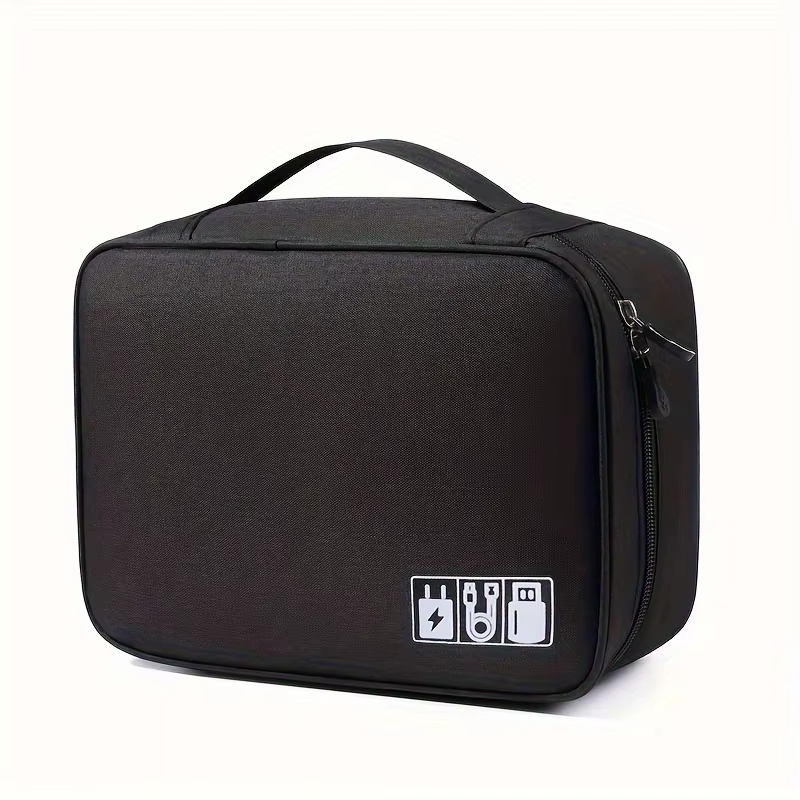 Sac de rangement roulant à fermeture éclair – Durable, grande capacité avec poignée télescopique et