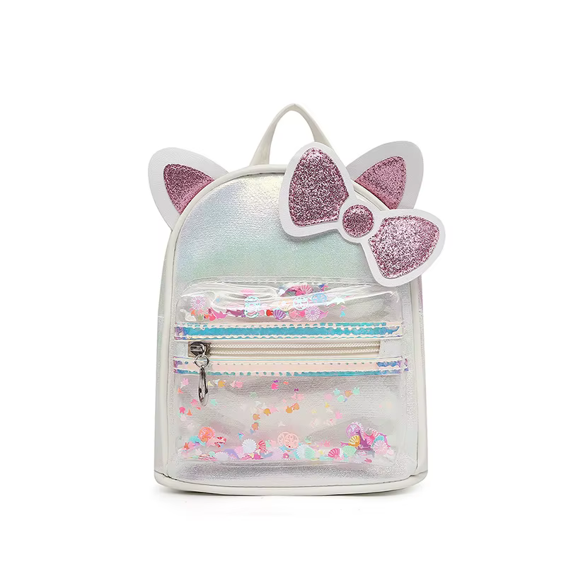 Mini Sac à Dos en Cuir PU avec Nministériels d Papillon pour Enfant et Femme, Cartable Solide avec F