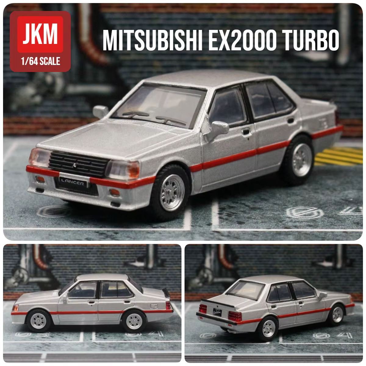 Mitsubishi Lancer Evolution EVO – voiture jouet Miniature 1:64, modèle de course JKM, roue libre, al