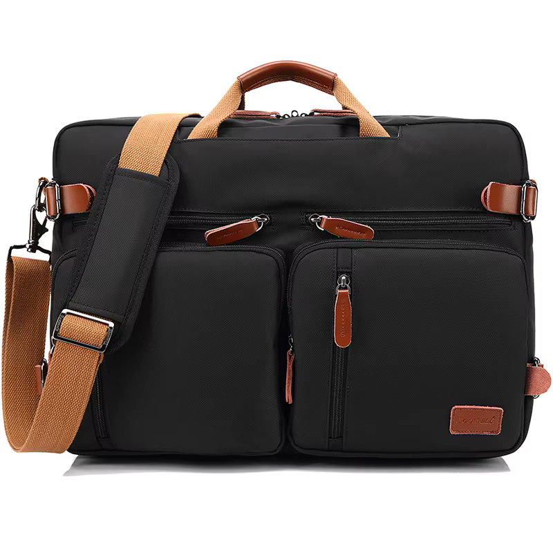 Sac à main, sacoche d'affaires, sac à dos convertible, sac pour ordinateur portable 15-17 pouces, sa