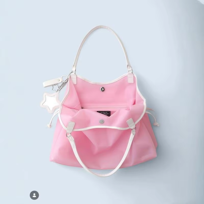 Sac à main transparent en PVC couleur bonbon, imperméable, grande capacité, sac bandoulière portable