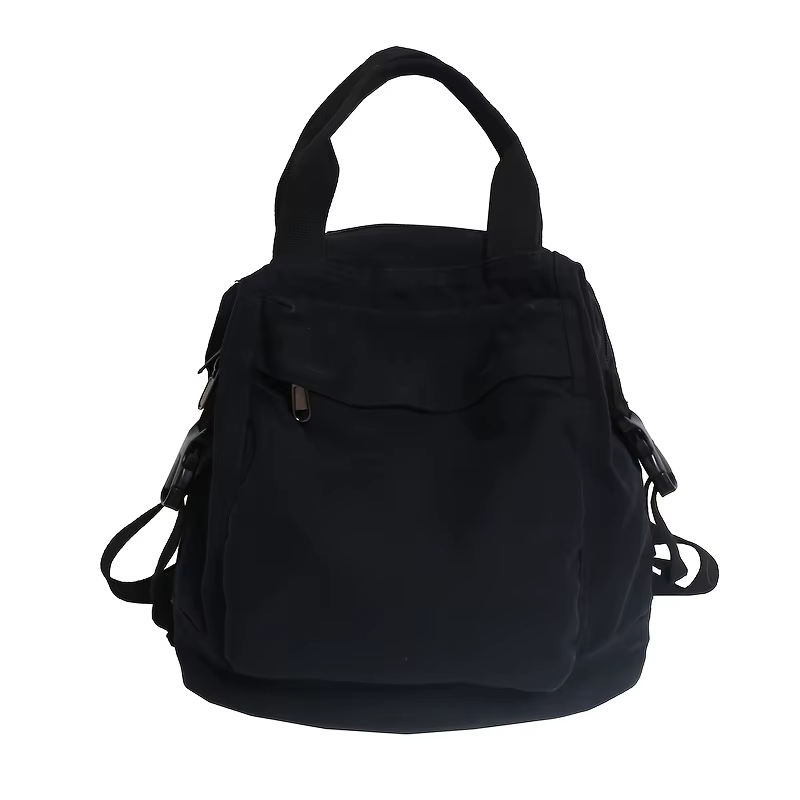 Sac à dos rétro de couleur unie pour femmes, sacs à dos simples de grande capacité de Style japonais