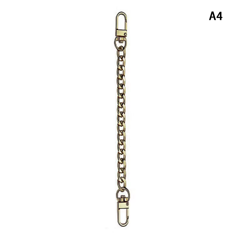 JOBag-Accessoires de Sangle en Métal, Extension de 20cm, pour Document Solide, Or, Argent, Noir, DIY