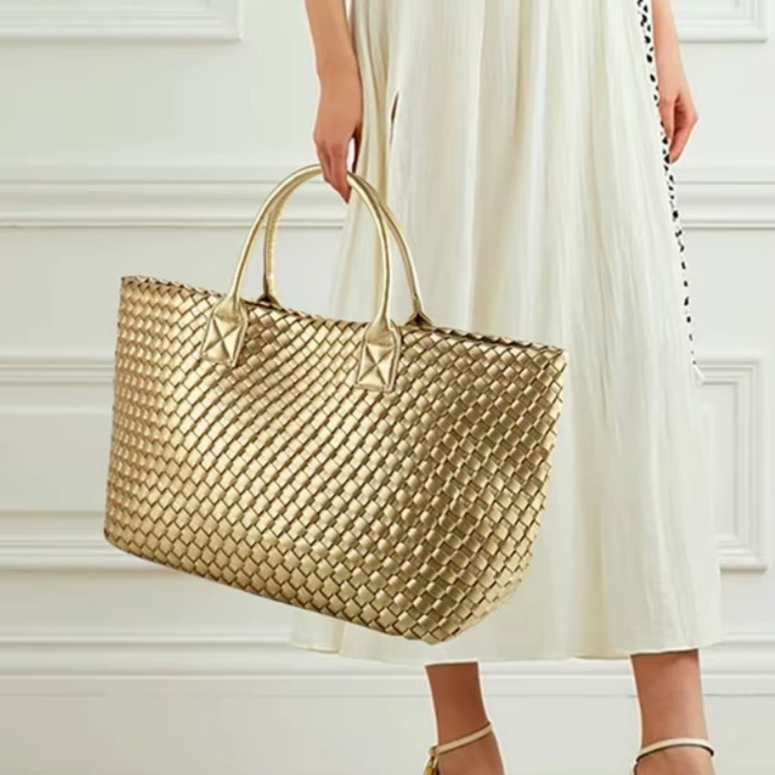 Sacs à main tissés de luxe pour femmes, grands sacs à bandoulière de styliste pour femmes, sacs à ma