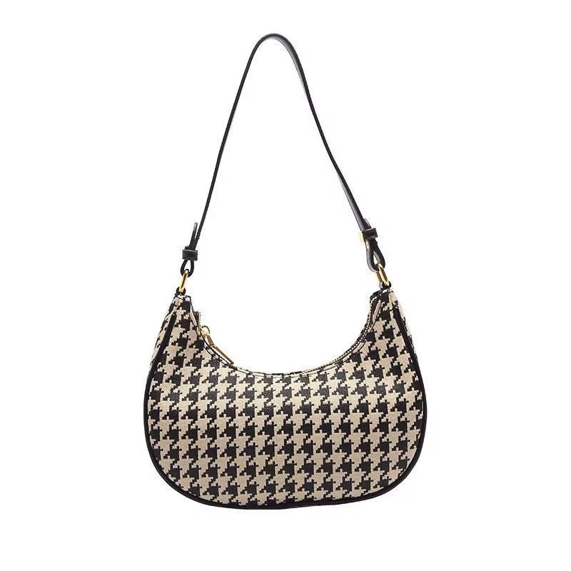 Sac à main pied-de-poule de grande capacité pour femmes, sac à bandoulière de bonne qualité, Design 