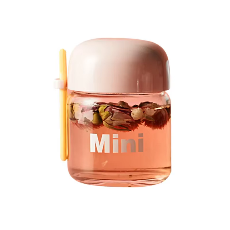 Mini bouteilles d'eau portables en verre de 150ML, Mini tasse d'eau résistante à la chaleur pour enf