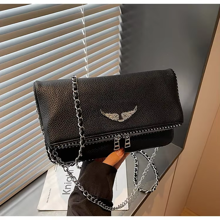Sacs bandoulière tendance pour femmes, sacs à l'épaule, sacs de créateur minimalistes à chaîne, sacs