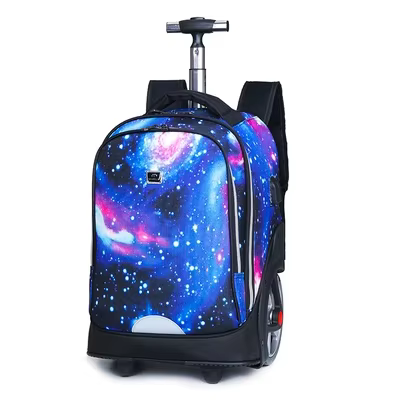 Sacs à dos à roulettes pour adolescentes, sac à dos à roulettes pour filles, Port de charge USB, sac