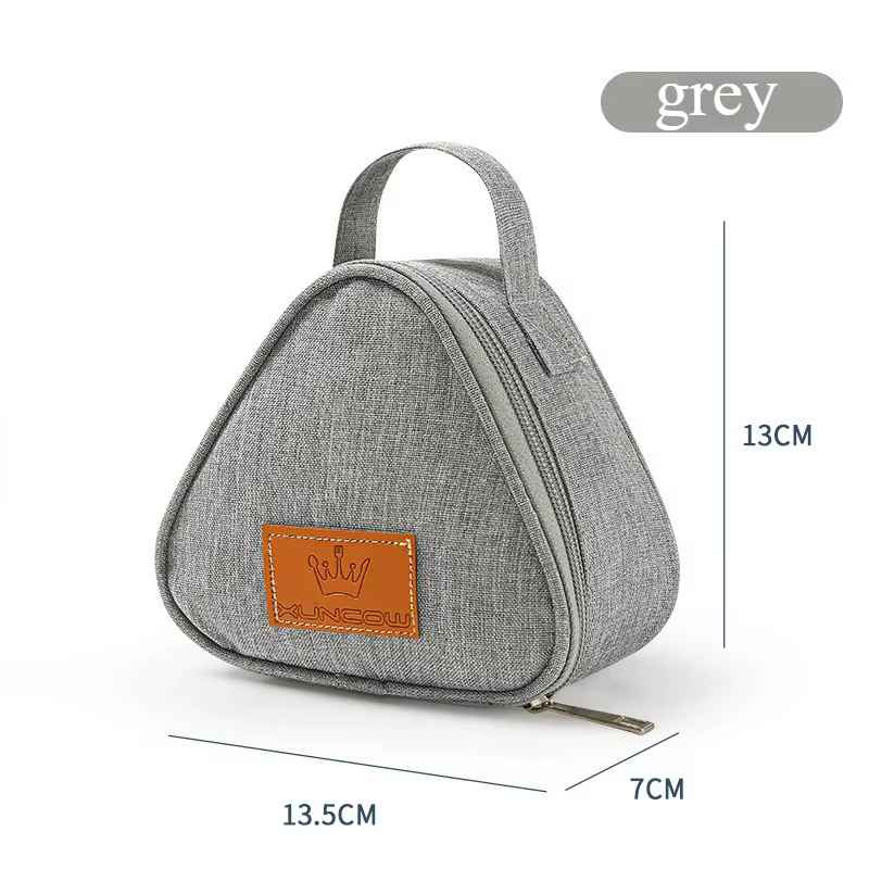 Sac isotherme pour le déjeuner des enfants, mini pochette triangulaire pour les boulettes de riz pou
