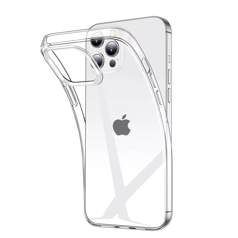 Étui transparent ultra fin de luxe pour iPhone 18 17 16 15 11 12 13 14 Pro Max X 7 8 Plus Coque arri