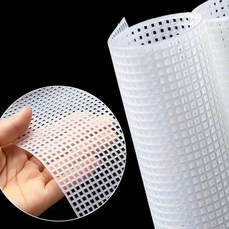 Planches à mailles en plastique cisaillables, sac à tricoter, accessoires pour façonner le fond des 