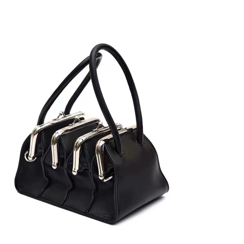 Sacs à main à clips multicouches pour femmes, sac à bandoulière design, marque originale, tendance, 