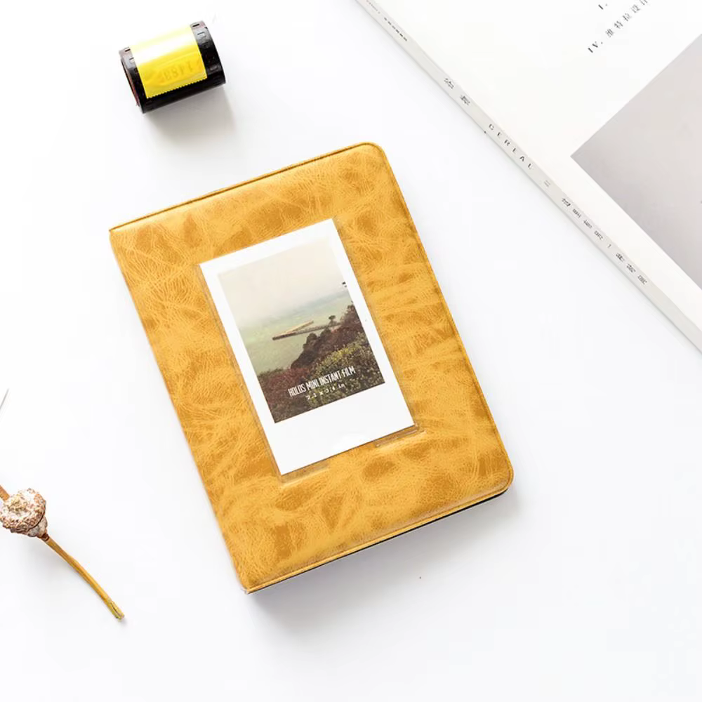 Fujifilm-Mini album photo instantané rétro, 64 pocommuniste, étui de rangement pour photos, Instax, 