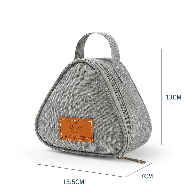 Mini sac isolant triangulaire en aluminium, refroidisseur thermique, fourre-tout pour étudiant, sac 