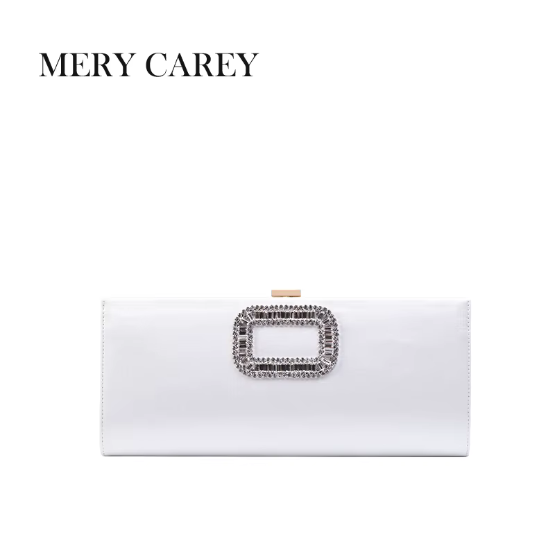 2025 nouvelle tendance luxe concepteur pochette mode femmes blanc soie pochette élégant fête mariage