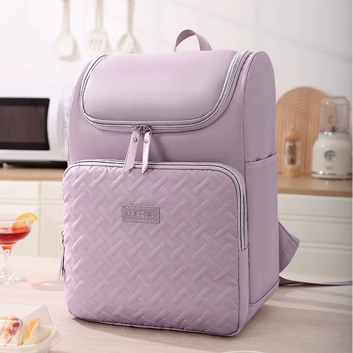 Sac à dos isotherme grande capacité, 17L, en polyester durable, parfait pour le camping et les pique