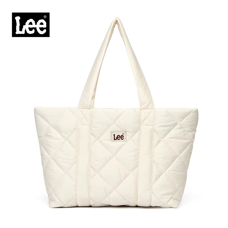 Sac fourre-tout matelassé LEE grand format pour femme, idéal pour étudiantes, ordinateur portable, l