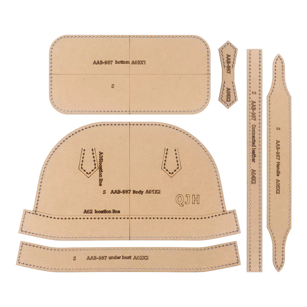 1 ensemble de sacs à main et sacs à bandoulière pour femmes, style coquille - Modèle en papier kraft