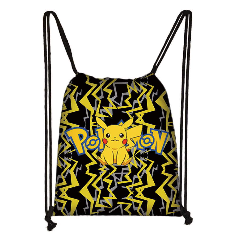 Pokémon – sac à cordon de serrage, sac à bandoulière en Polyester pour étudiants, sac de Shopping en