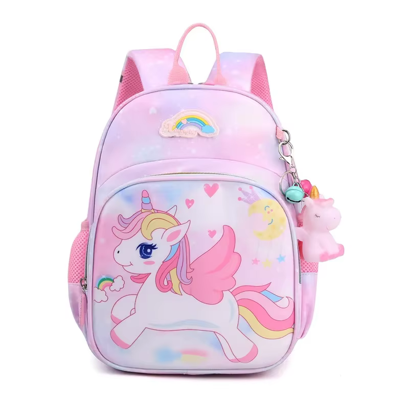 Nouveau sac à dos licorne pour filles, sacs d'école princesse rose dessin animé, cartables pour enfa