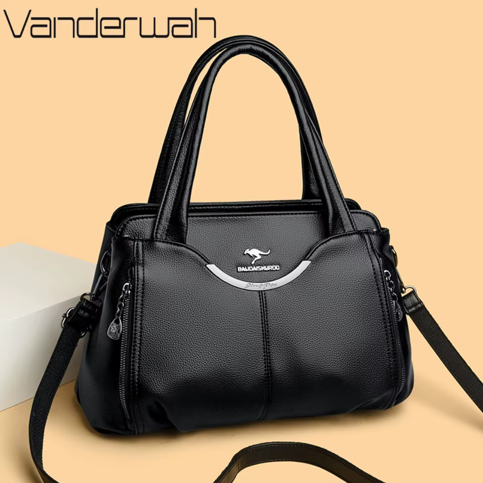 VANDERWAH nouveau Multi poche femmes Sac à main de haute qualité en cuir PU souple femme Sac à bando