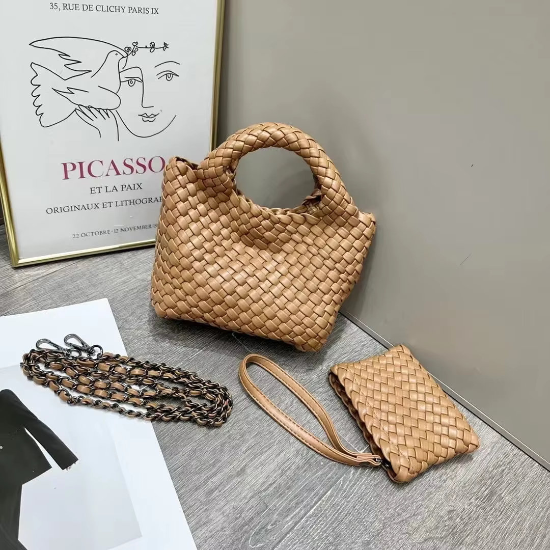 2025 nouveau été Mini sac à bandoulière femmes sac à main pur tissé à la main panier sensation haut