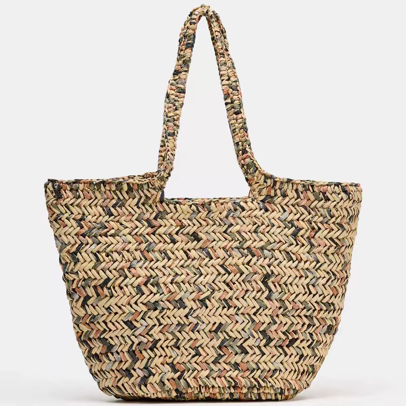 Nouveau Sac de Plage Tressé à la Main Tendance 2026 – Grand Sac Fourre-Tout Bohème Décontracté pour