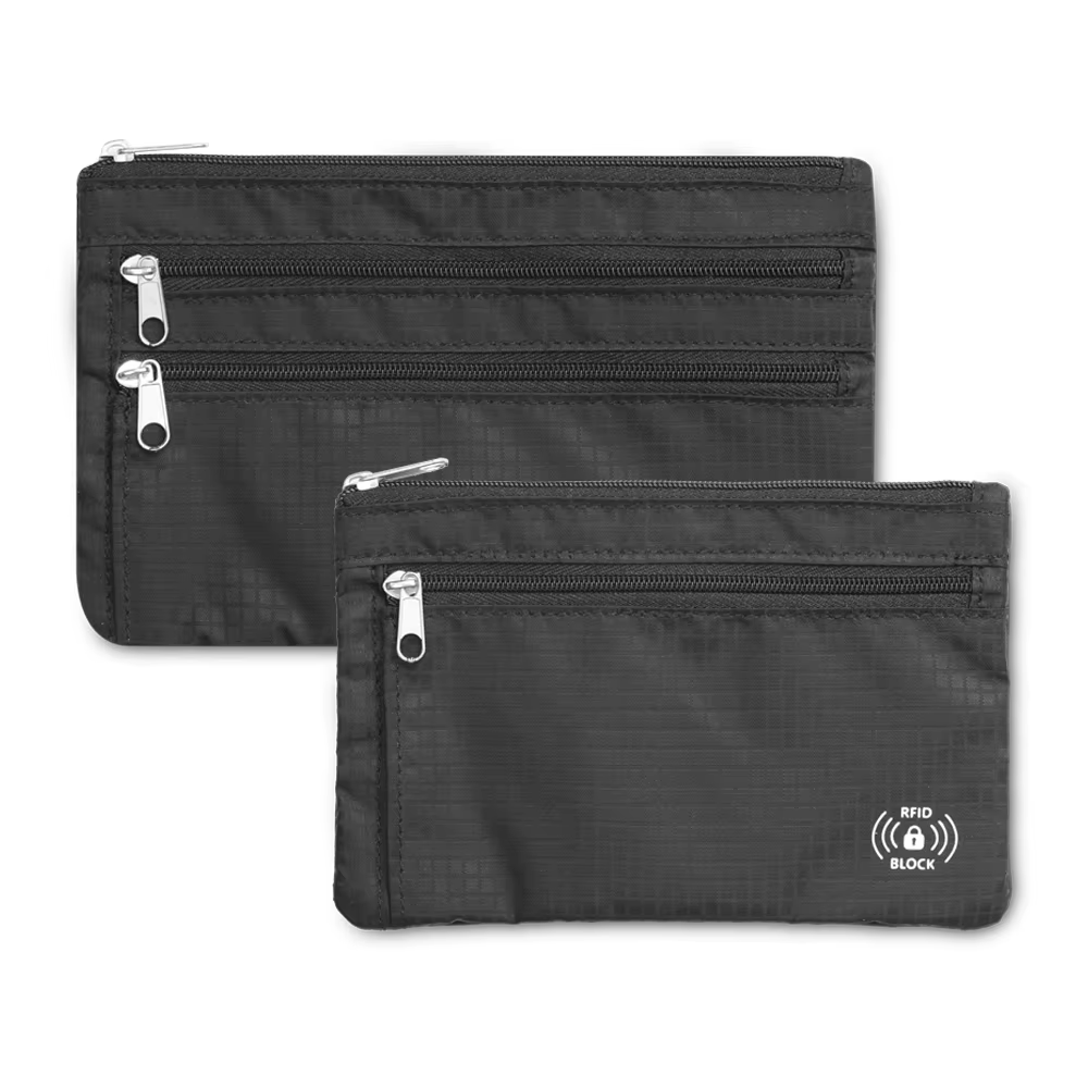 Ensemble de pochettes pour passeport RFID, ensemble de portefeuilles pour pièces de monnaie, ensembl