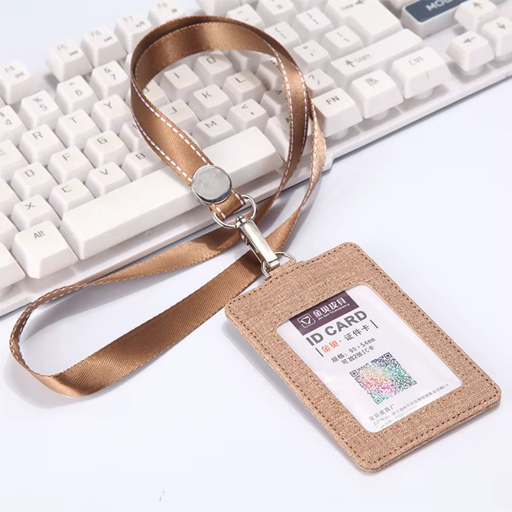 Porte-monnaie rétractable en cuir PU avec lanière, porte-cartes de visite, porte-cartes de crédit, p