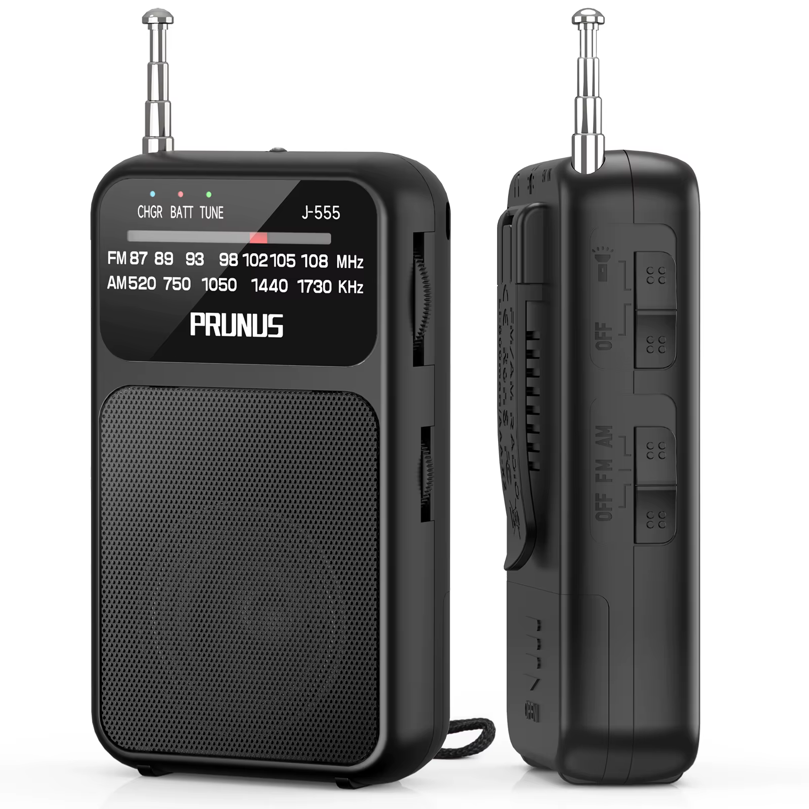 Mini Radio de poche portable AM FM AAA USB-C puissance 800mAh batterie aste Excellente réception Hau