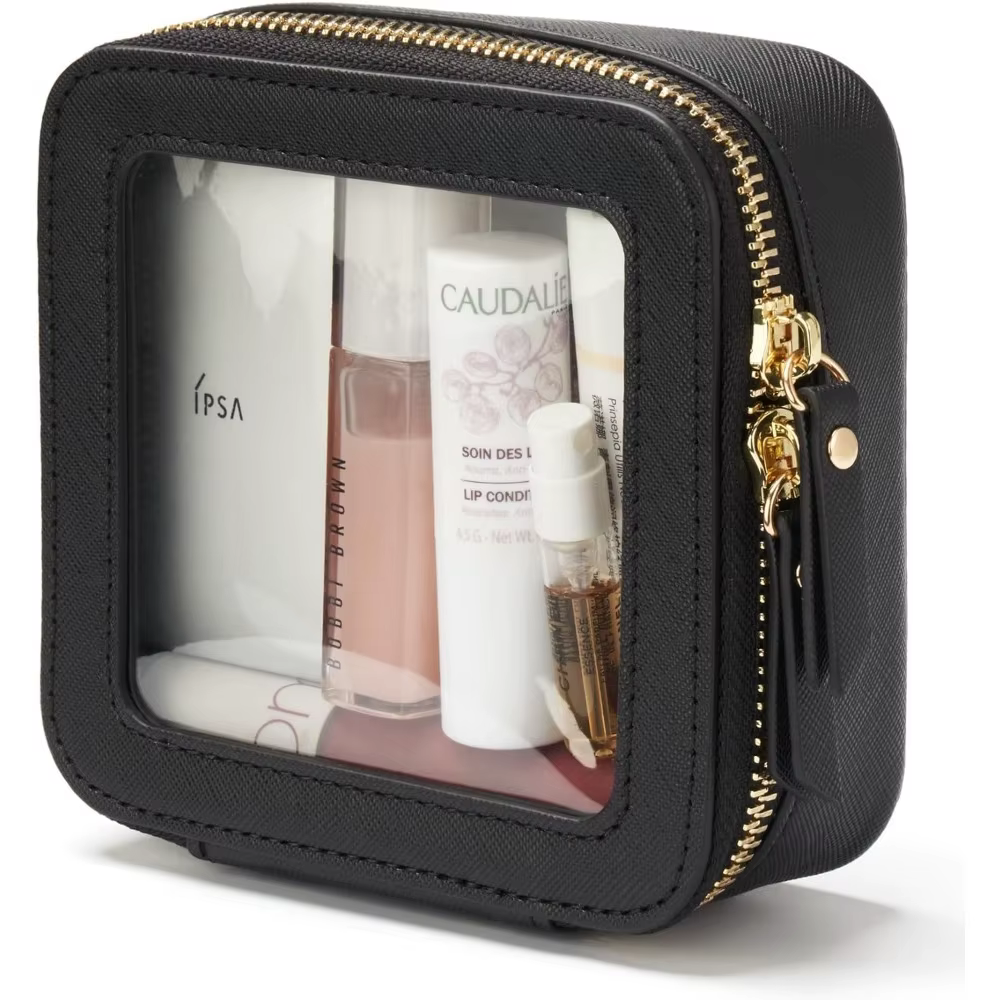 Petit sac à cosmétiques pour sac à main, Mini maquillage pour pochette transparente mignonne, étui d
