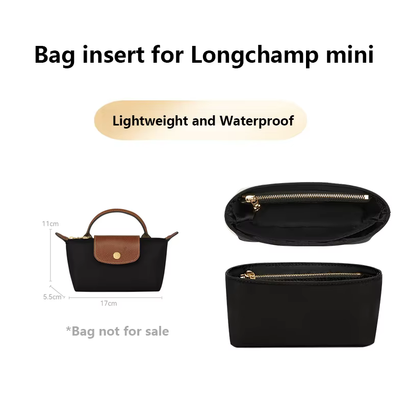 Sac organisateur insérer pour le Longchamp Mini pochette sac à main sac intérieur sac en Nylon sac d