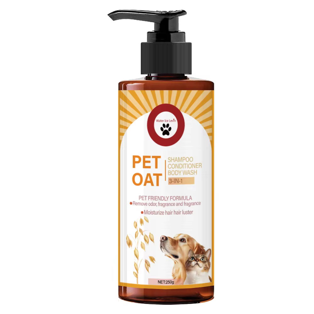 Shampoing pour animaux de compagnie 250 g ; Nettoyez les poils d'animaux, élimine les odeurs, rend l