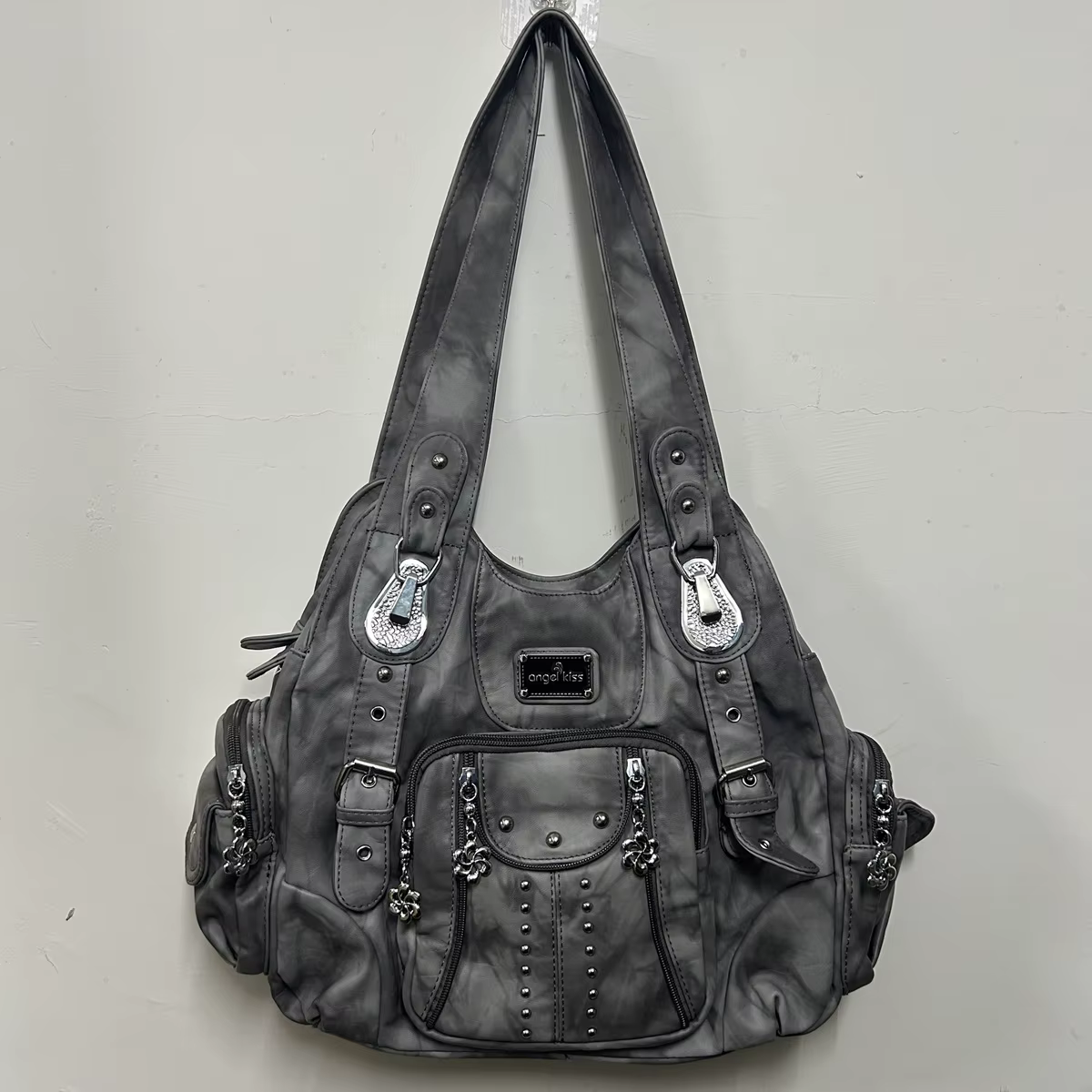 Sac à main Angel Kiss pour femme, sac à bandoulière en cuir PU, sacoche féminine, sac à bandoulière,