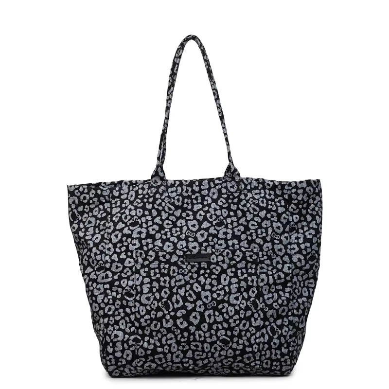 Sacs à bandoulière léopard à loquet en toile, nouvelle mode, sacs pour femmes de grande capacité en 