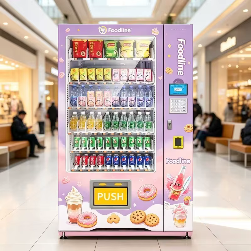Distributeur automatique miniature personnalisé de snacks, boissons, bonbons, combo automatique pour