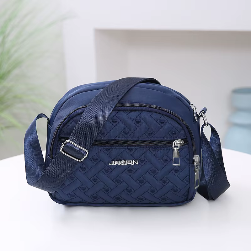 Sac à bandoulière tendance pour femme, sac à main en nylon matelassé avec plusieurs poches, disponib