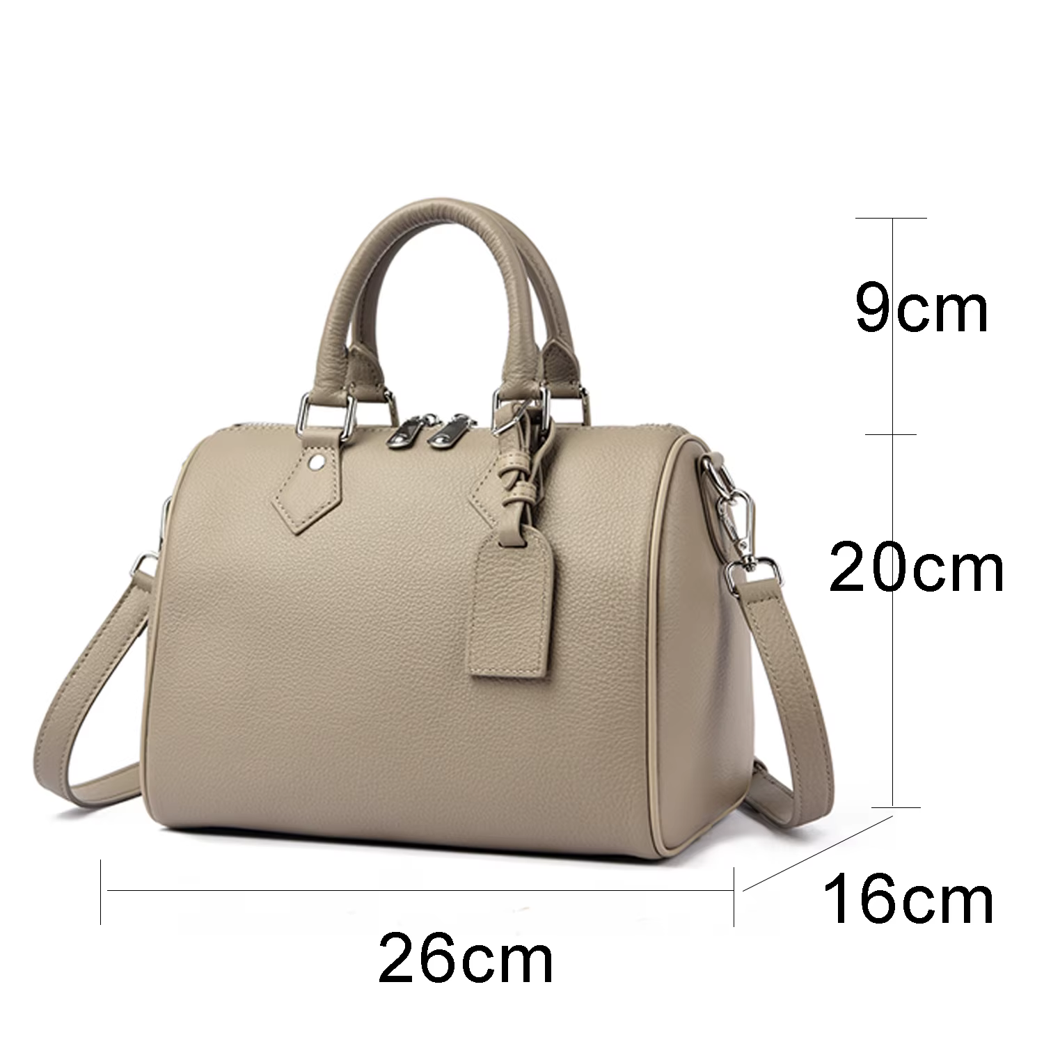 Sac Boston en cuir véritable grande capacité, sac à main carré rétro, forme géométrique, sac de luxe