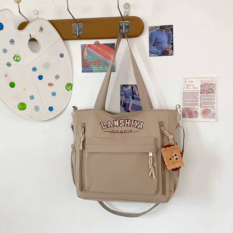 Sacs à bandoulière coréens pour femmes, plusieurs poches, joli sac à bandoulière pour étudiants, sac