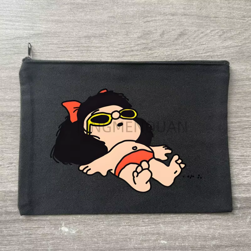 Sac à main Mafalda, sac de maquillage, sac de rangement pour cosmétiques, sac en toile écologique po