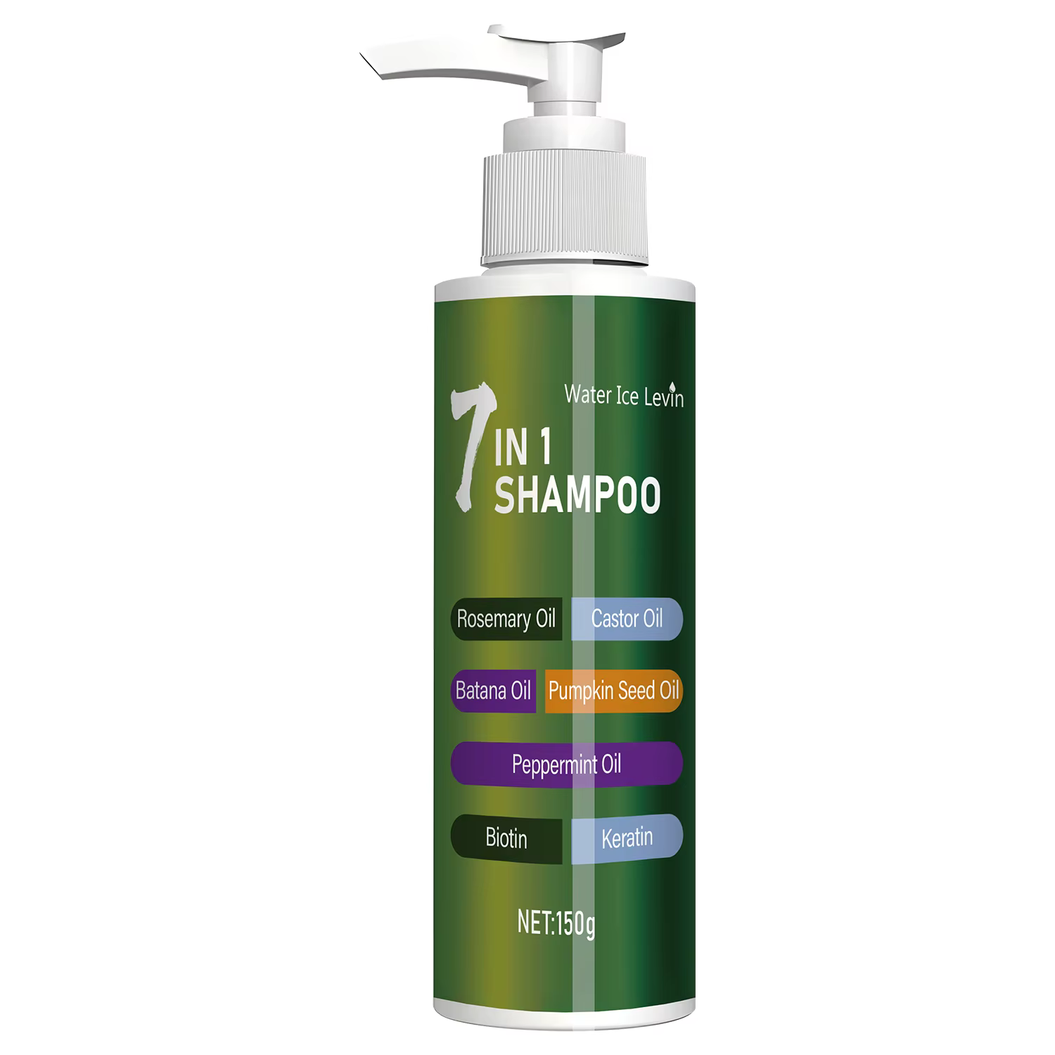 Shampooing 7-en-1, riche en romarin, batana et huile de ricin, nettoie en douceur et contrôle l'excè