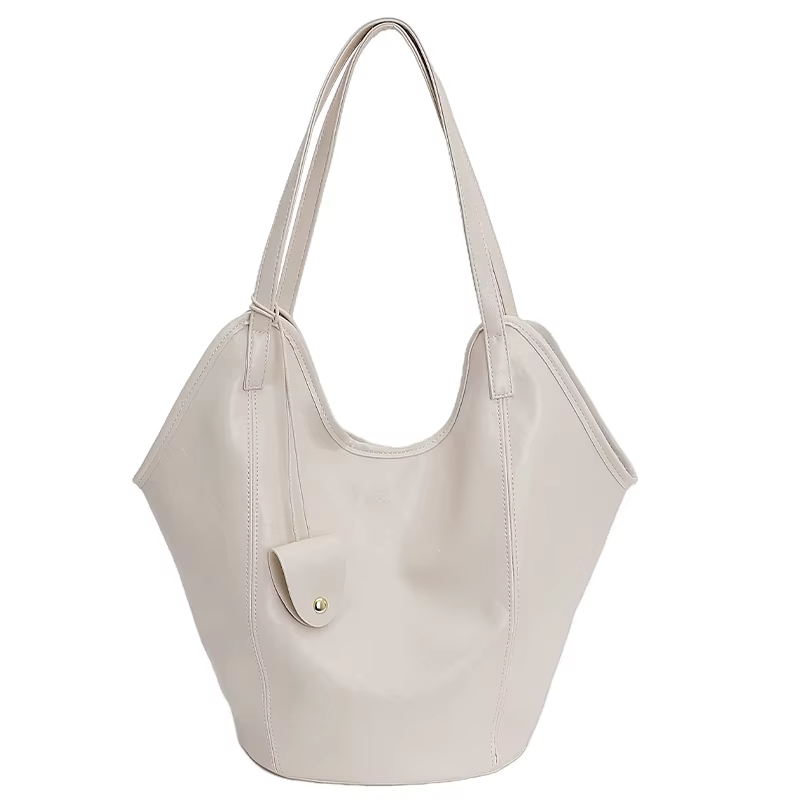 Sacs à main en PU pour femmes, fourre-tout de couture de couleur unie, grande capacité, exquis, en v