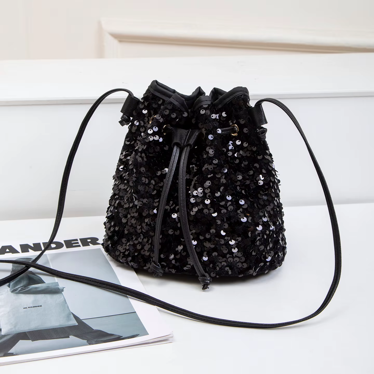 Nouveau Sac à Main Polyvalent Tendance, Sac Seau à Cordon Chic, Sac à Bandoulière Multicolore à Pail