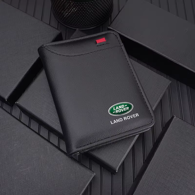 Sac de documents de conduite en cuir PU, porte-cartes d'identité, porte-passeport, pochette pour car