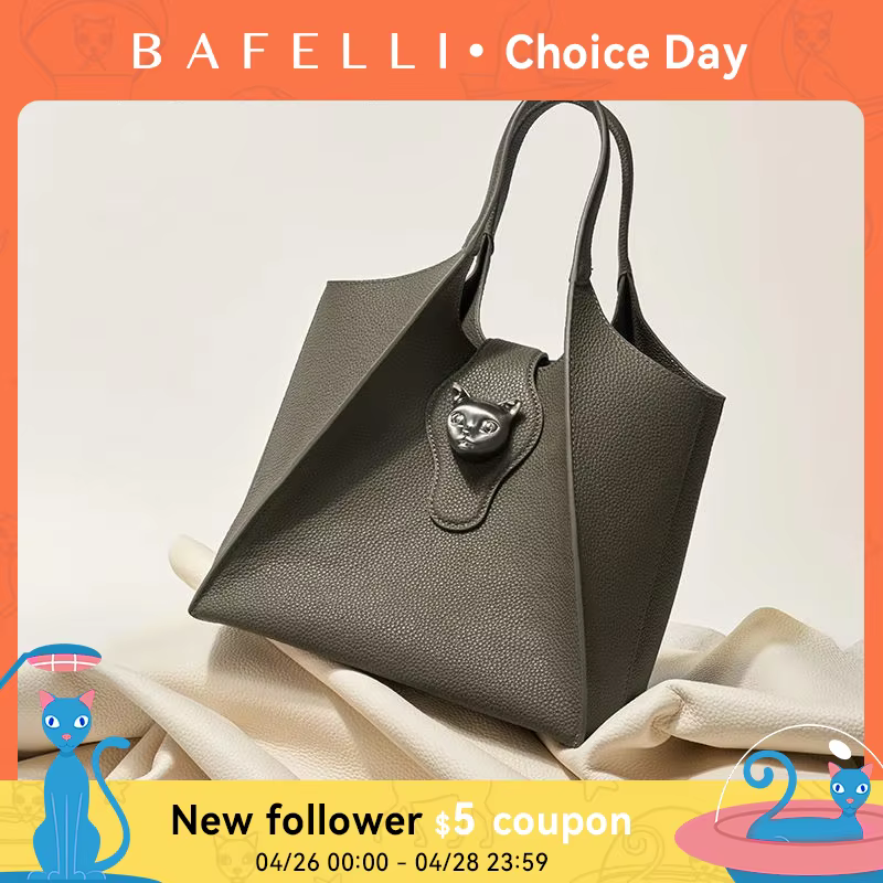 Sac à main fourre-tout de voyage BAFELLI 2026 pour femme en cuir véritable, sac à main unisexe de lu