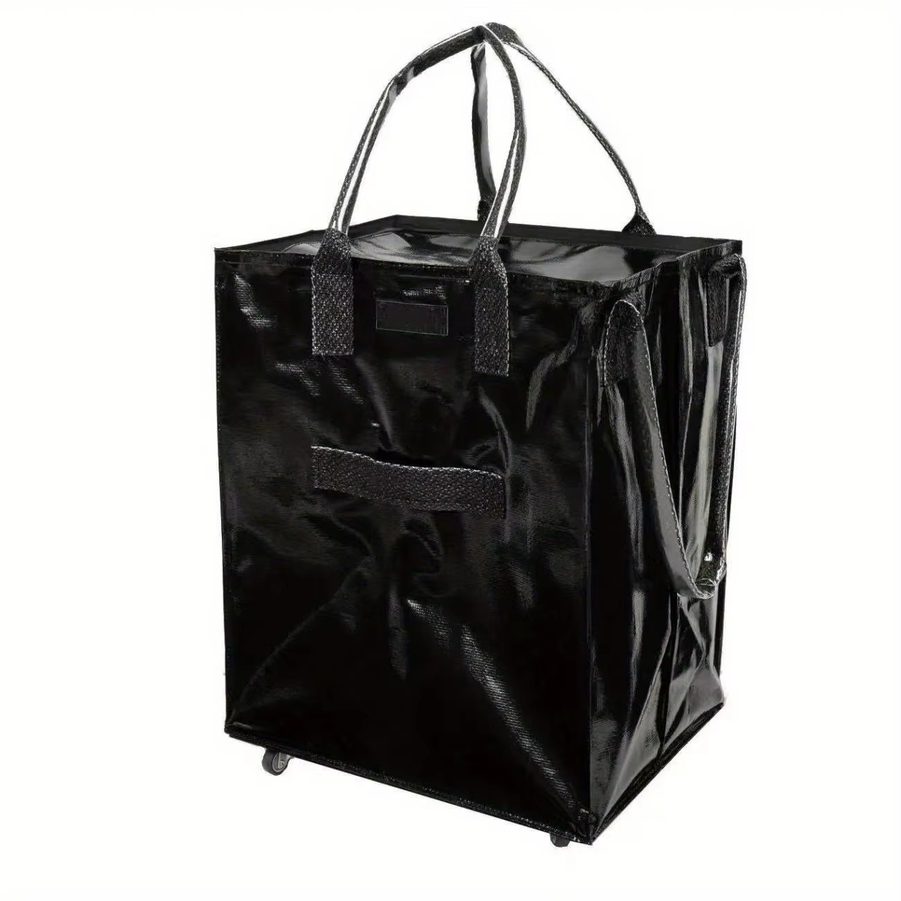 Sac de courses pliable grande capacité avec roulettes |   Portable, pliable, idéal pour le shopping 