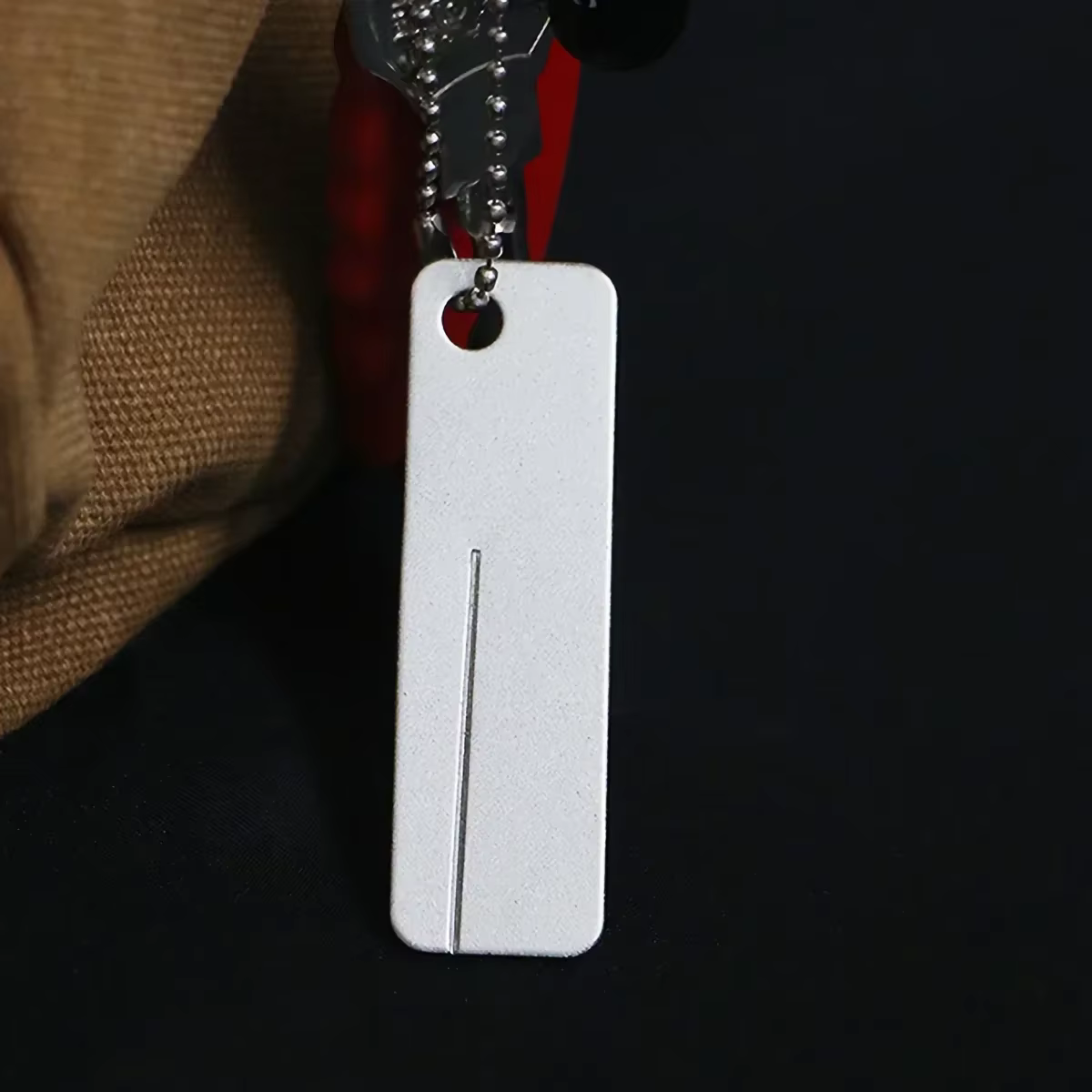 Mini aiguiseur de couteau diamanté porte-clés, outil de poche pour camping et chasse en extérieur, a
